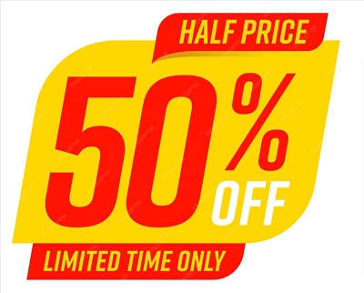 50% Off Limited Time Offer